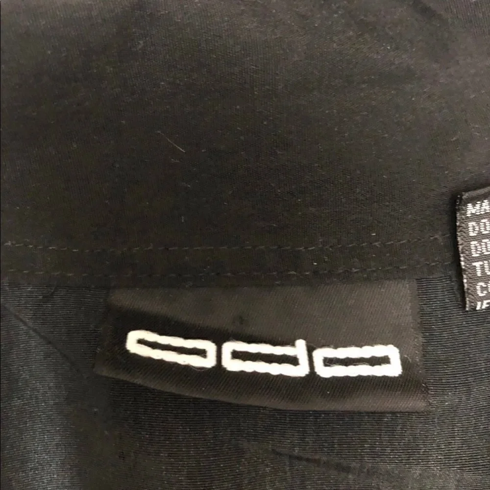 ODO mens black dragon car retro button down shirt size Large - Picture 5 of 8